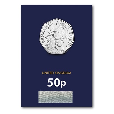 2017 BU 50p Coin (Card) - Benjamin Bunny
